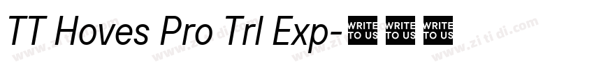 TT Hoves Pro Trl Exp字体转换 TT Hoves Pro Trl Exp字体转换